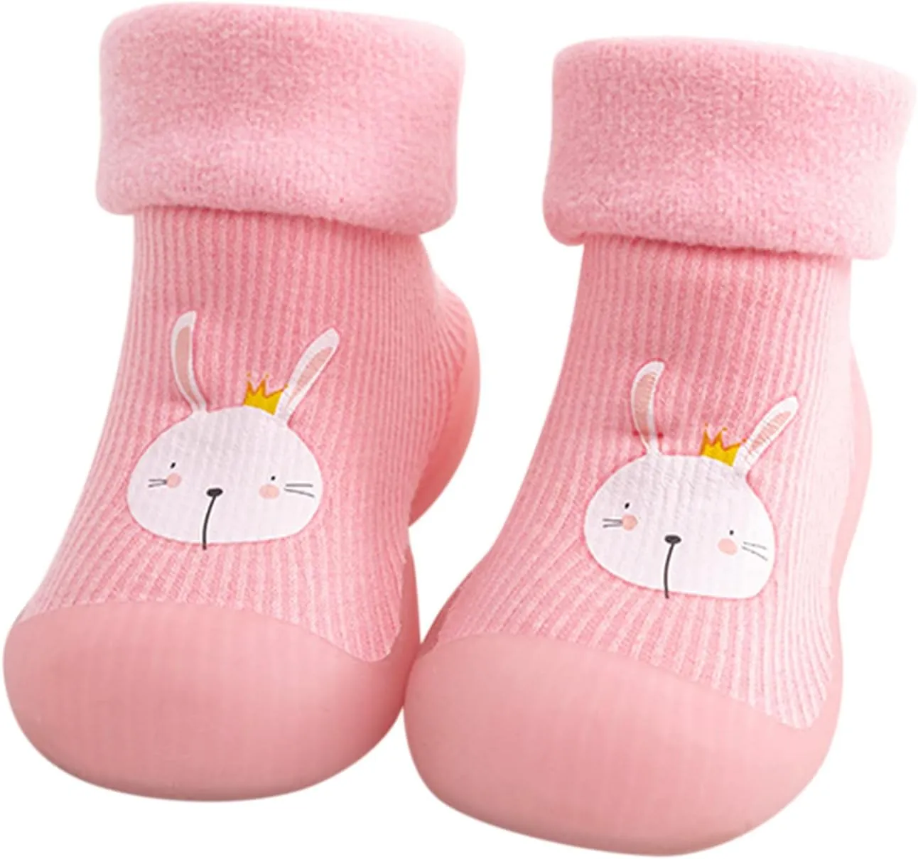 04T Toddler Kids Boys Girls Solid Warm Knit Soft Sole Rubber Shoes Dragon Claws Socks Slipper
