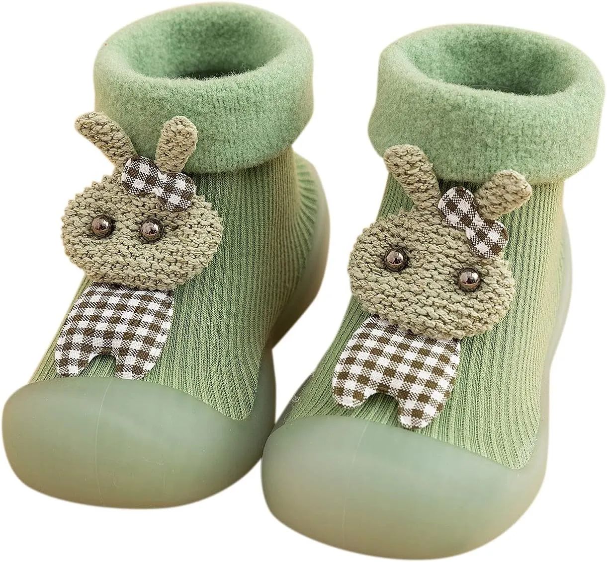 04T Toddler Kids Boys Girls Solid Warm Knit Soft Sole Rubber Shoes Dragon Claws Socks Slipper