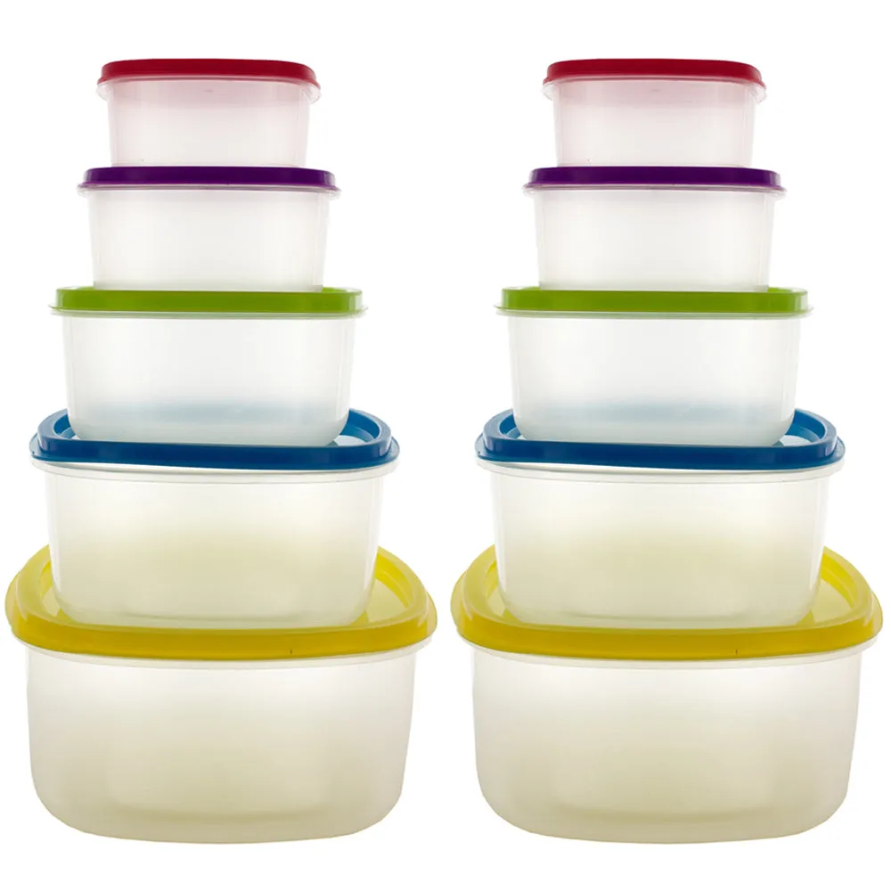 20 Pc Food Storage Variety Pack Container Meal Prep Freezer Microwave Reusable