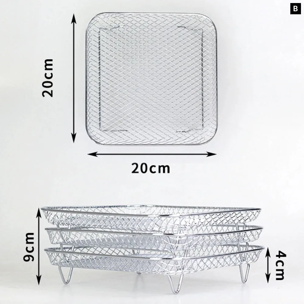 3 Layer Air Fryer Rack for Home Kitchen Oven