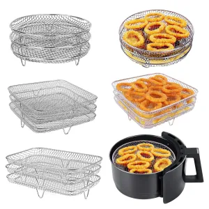 3 Layer Air Fryer Rack for Home Kitchen Oven