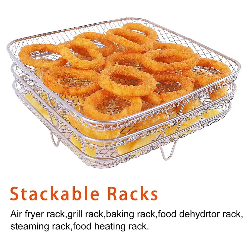 3 Layer Air Fryer Rack for Home Kitchen Oven