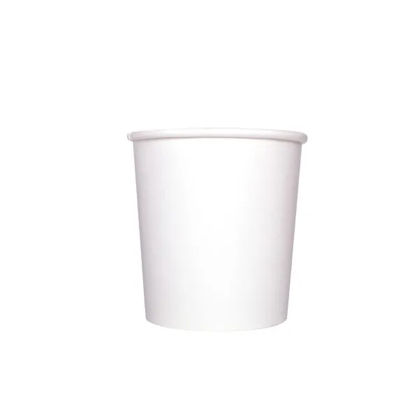 [500 ct] 16 oz Gourmet Paper Food Container | White | 96 mm