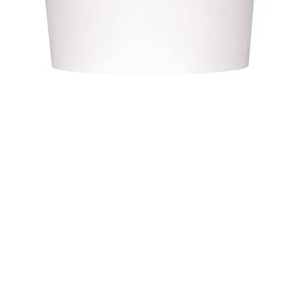 [500 ct] 6 oz Gourmet Paper Food Container | White | 96 mm
