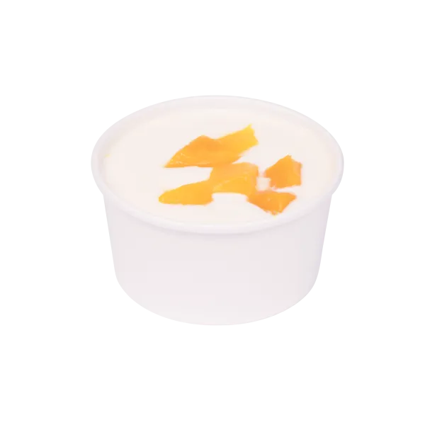 [500 ct] 6 oz Gourmet Paper Food Container | White | 96 mm