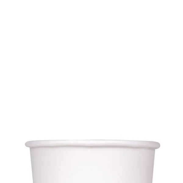 [500 ct] 6 oz Gourmet Paper Food Container | White | 96 mm