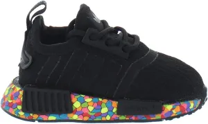 adidas NMD_R1 El Infant/Toddler Shoes Size 5, Color: Black/Multicolorcolor