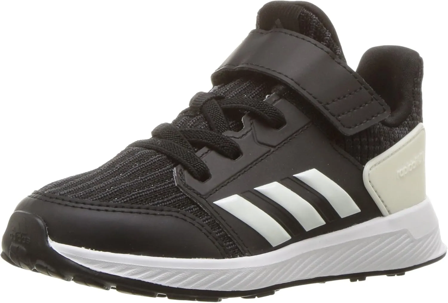 adidas Originals Baby Rapidarun Running Shoe, Black/Cloud White/Carbon, 6K M US Toddler