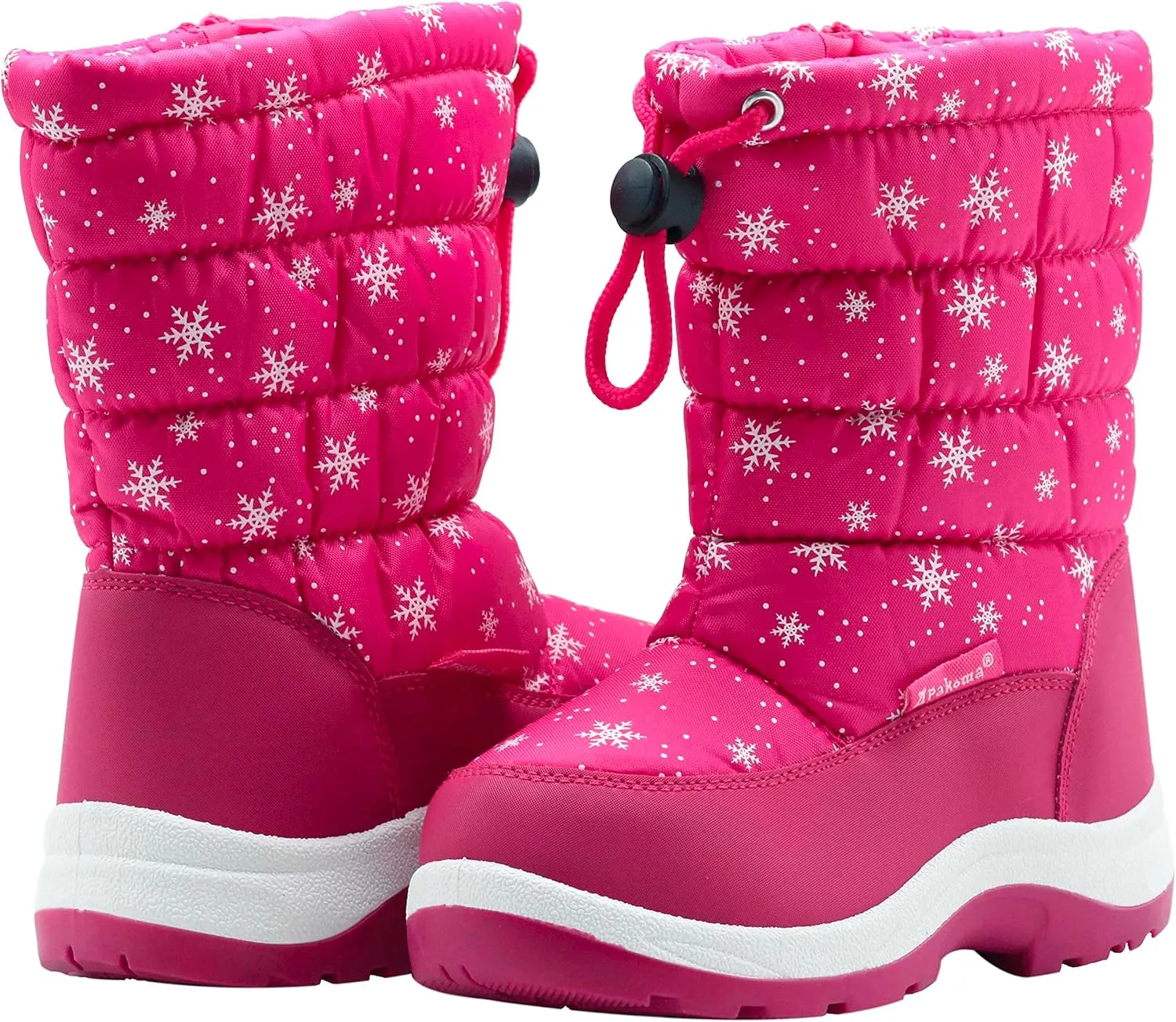 Apakowa Kid's Girls Cold Weather Snow Boots (Toddler/Little Kid)