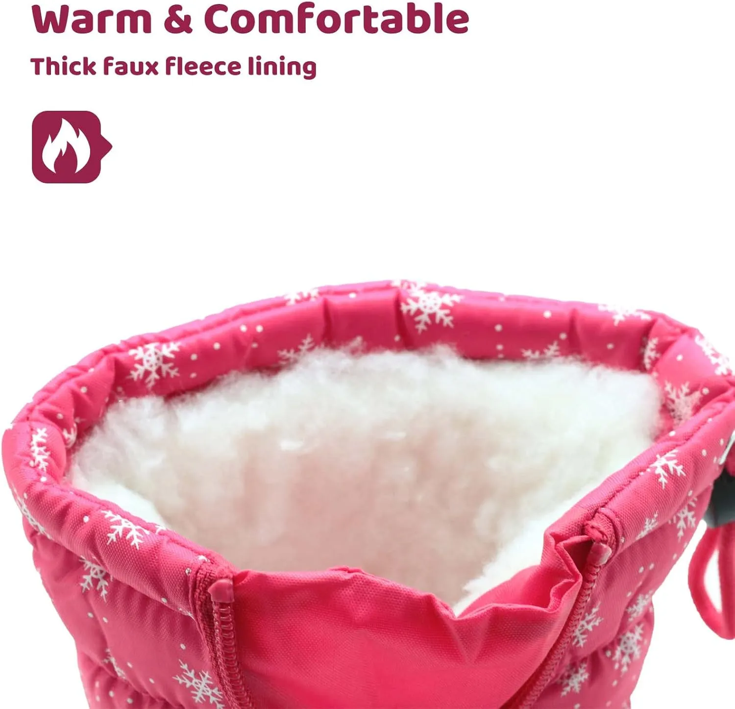 Apakowa Kid's Girls Cold Weather Snow Boots (Toddler/Little Kid)