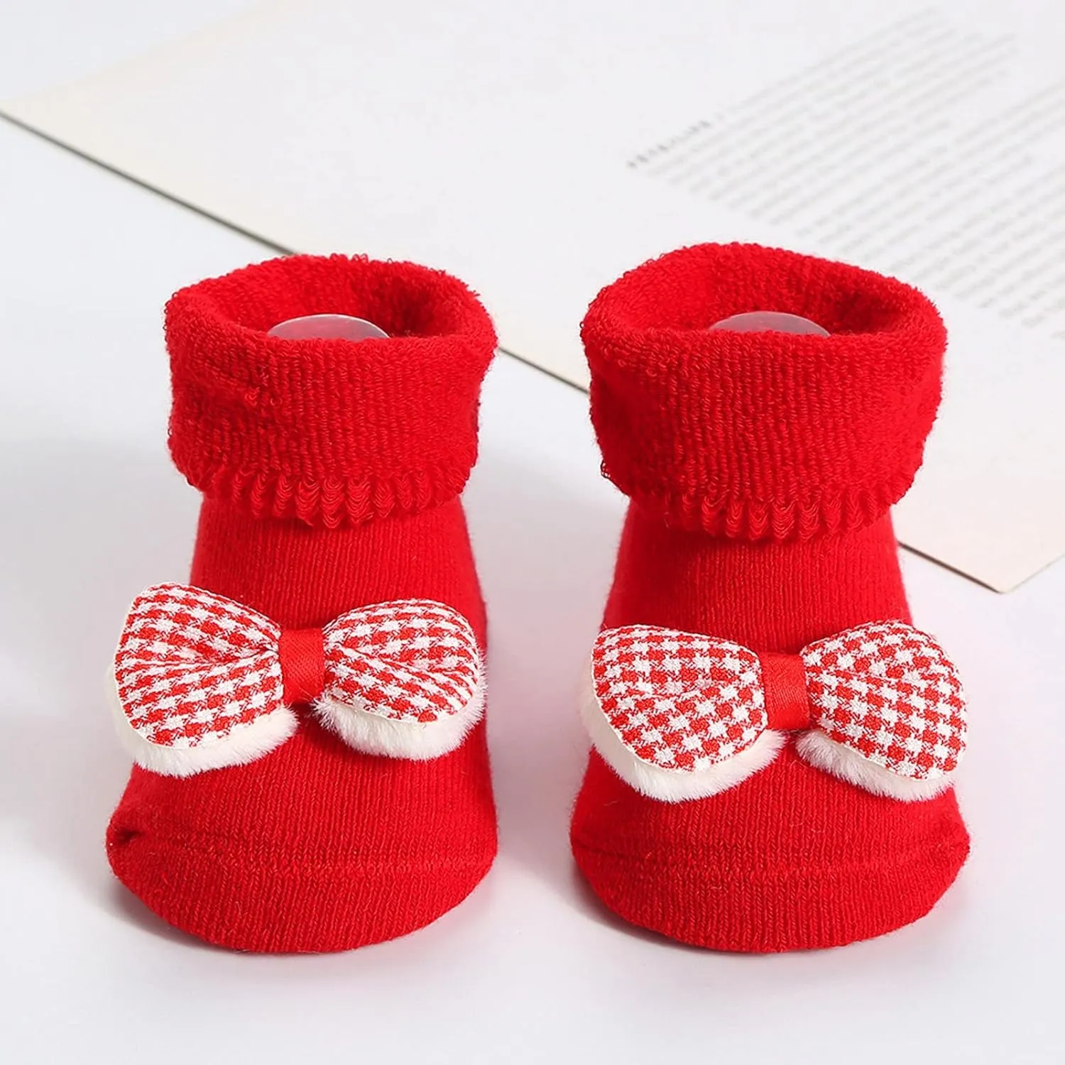 Baby Boy Girl Boots Newborn Shoes Winter Snow Bowknot Anti-Slip Soft Sole Warm Infant Toddler Prewalker Booties