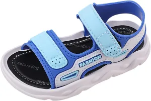 Baby Boy Unisex Sandals for Infant/Toddlers Summer Outdoor Shoes Athletic Non-Slip Soft Sole Shoes for (Blue, 9 Toddler)