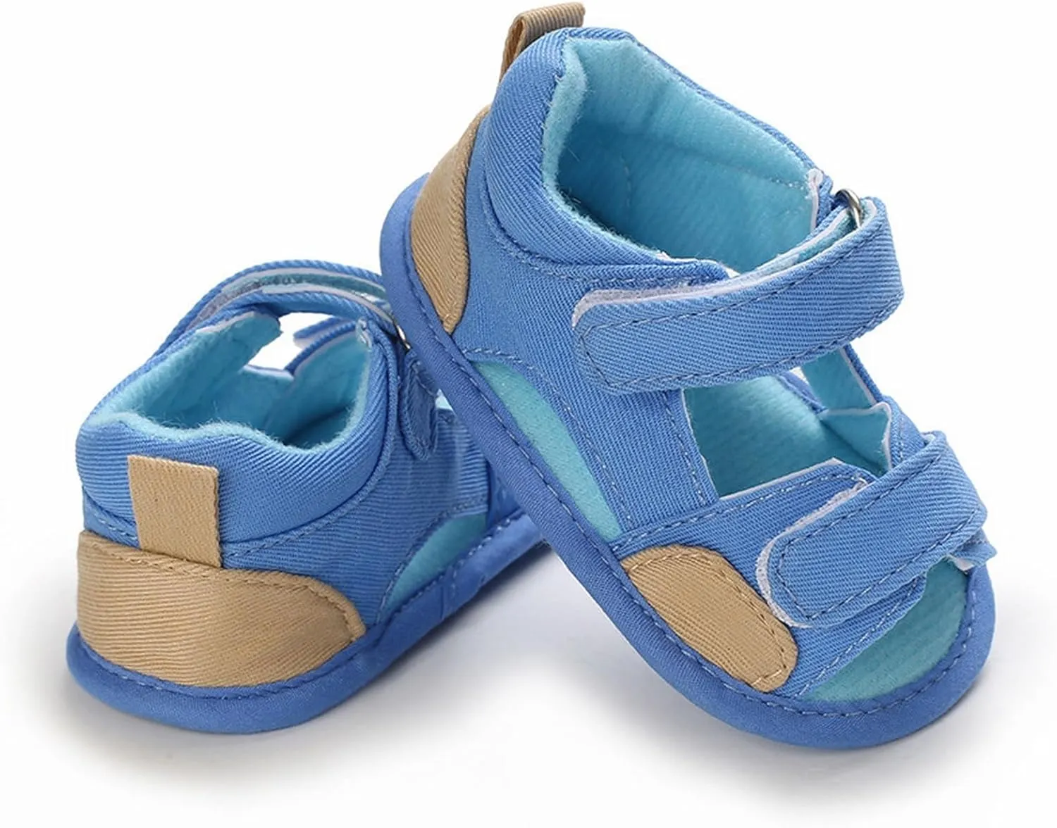 Baby Boys Girls Sandals Rubber Sole Outdoor First Toddler Girls Boys Summer Shoes Closed Toe Sandals for Toddlers