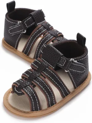 Baby Boys Girls Summer Sandals Open Toe Outdoor Beach Anti Slip Rubber Soft Sole Newborn First Walke Shoes