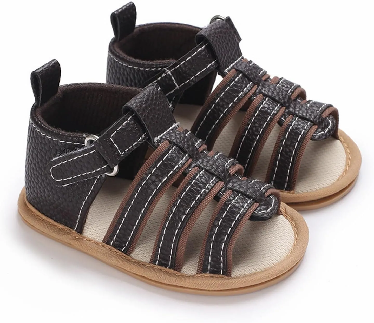 Baby Boys Girls Summer Sandals Open Toe Outdoor Beach Anti Slip Rubber Soft Sole Newborn First Walke Shoes