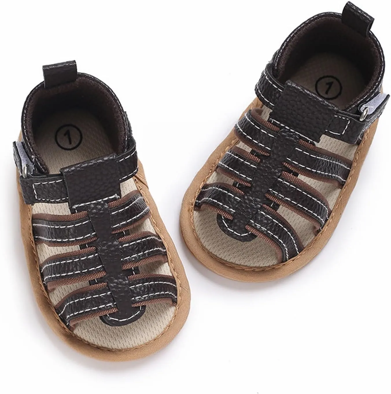 Baby Boys Girls Summer Sandals Open Toe Outdoor Beach Anti Slip Rubber Soft Sole Newborn First Walke Shoes