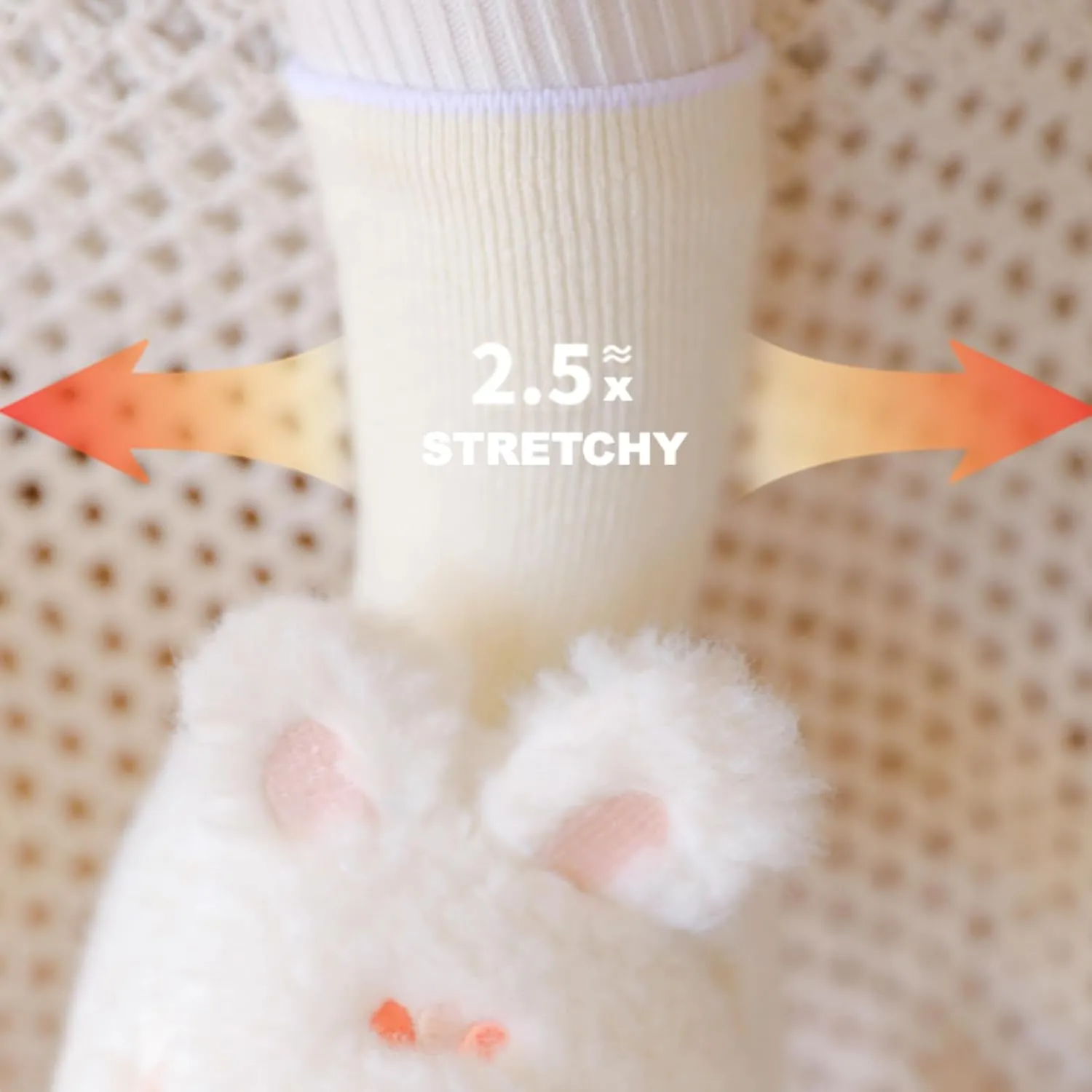 Baby Infant's Cute Panda Rabbit Plush Shoes for Winter, Thick Fleece Soft Sole Non-Slip Socks Booties