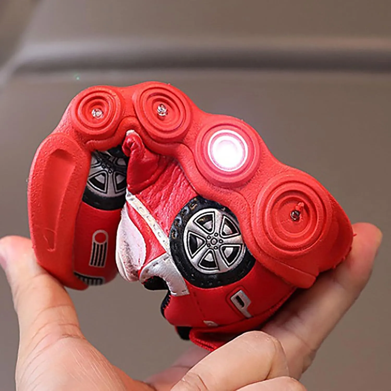 Baby Light Up Shoes Casual Cartoon Car Sneaker Kids Sports Shoes Light Up Shoes for Boys Toddler Girl Tennis Shoes