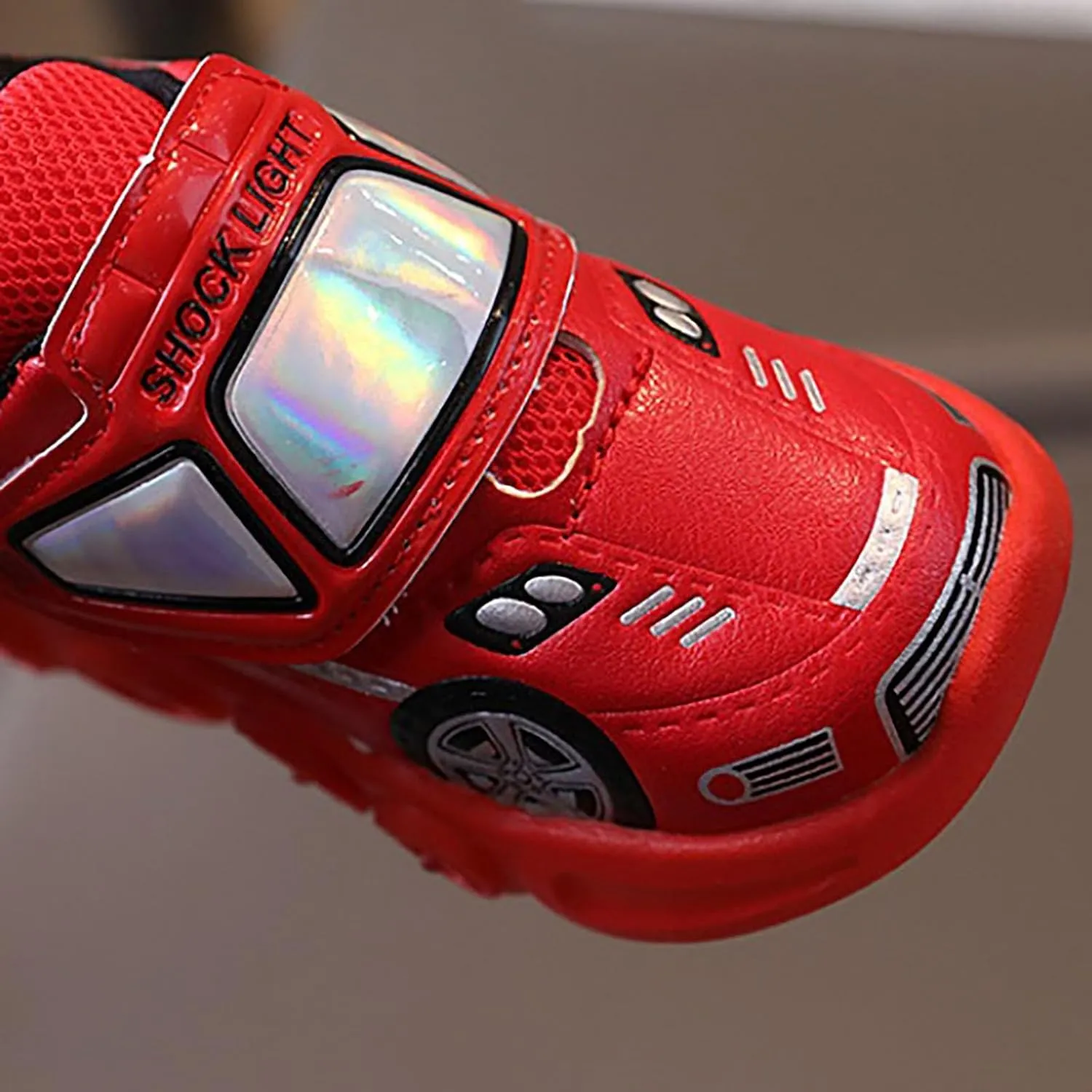 Baby Light Up Shoes Casual Cartoon Car Sneaker Kids Sports Shoes Light Up Shoes for Boys Toddler Girl Tennis Shoes