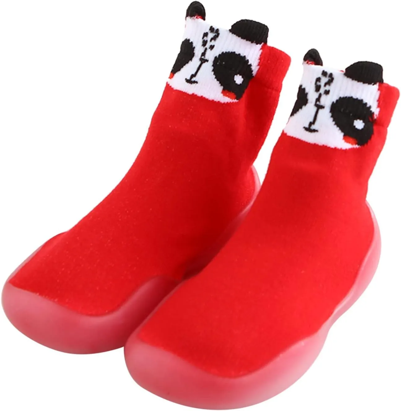 Baby Rubber Boots Kids Toddler Baby Boys Girls Solid Warm Knit Soft Sole Rubber Shoes Socks Slipper Toddler Boy Shoes