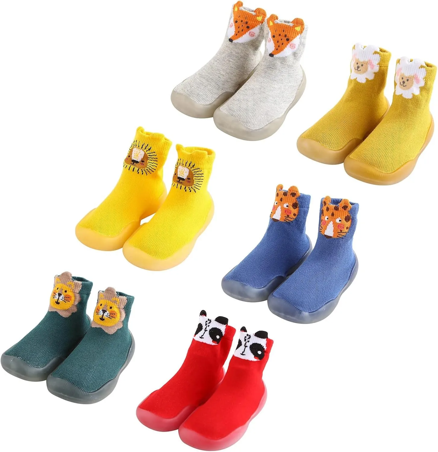 Baby Rubber Boots Kids Toddler Baby Boys Girls Solid Warm Knit Soft Sole Rubber Shoes Socks Slipper Toddler Boy Shoes