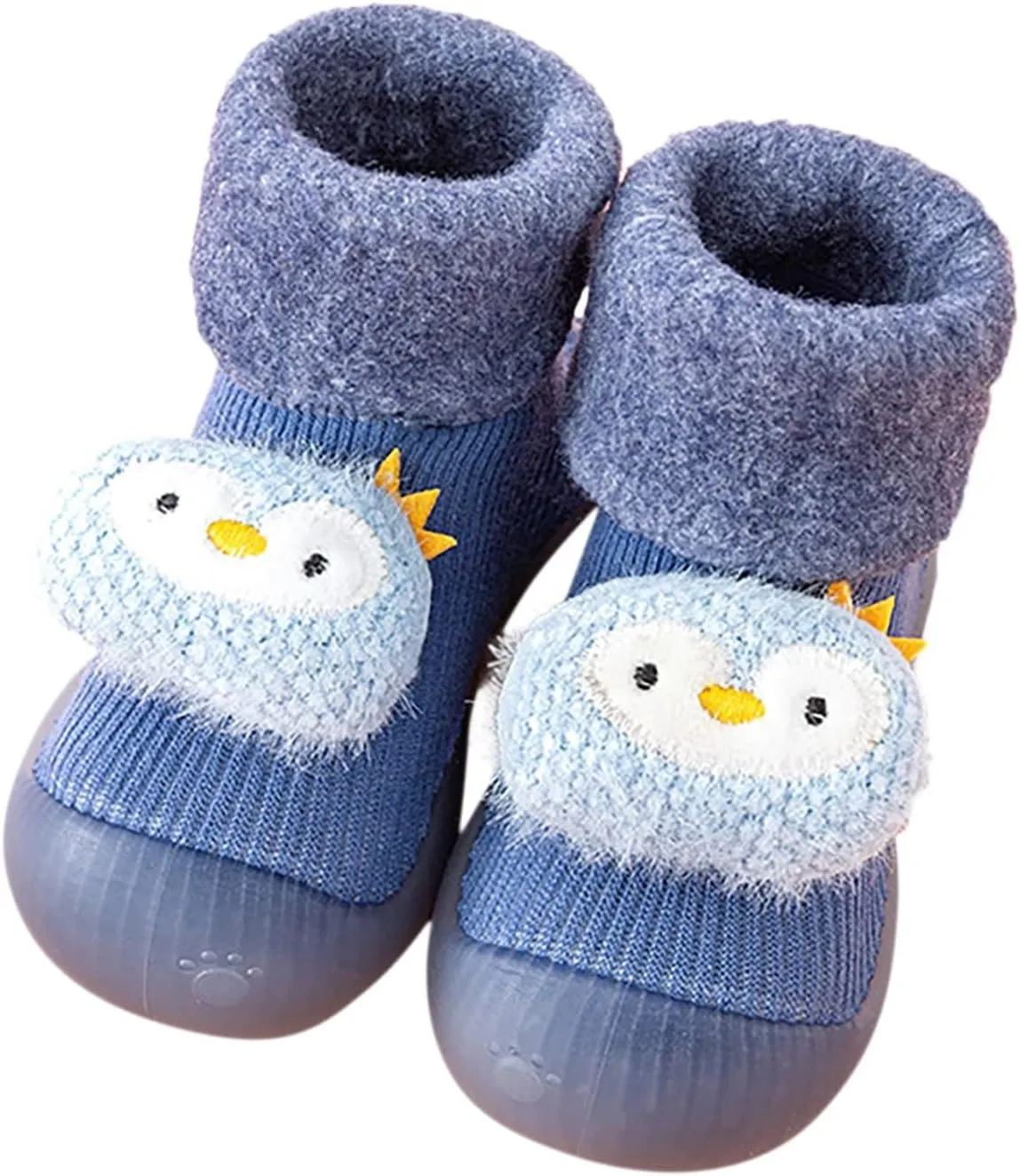 Baby Shoes Warm Winter Cartoon Baby Shoes Baby Soft Sole Shoes Babies First Shoes for Walking (Blue, 1.5-2 Years)