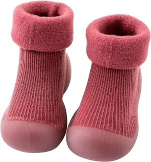 Baby Toddler Sock Shoes Infant Knit Soft Rubber Sole Shoes Walking Shoes Anti-Slip for Kids Baby Girls Boys