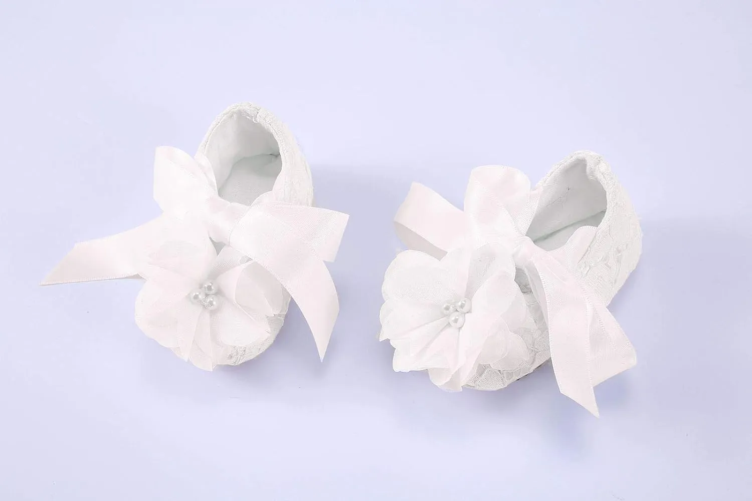 Bow Dream Baby Flower Girl Dress with Shoes Applique Birthday Princess Party