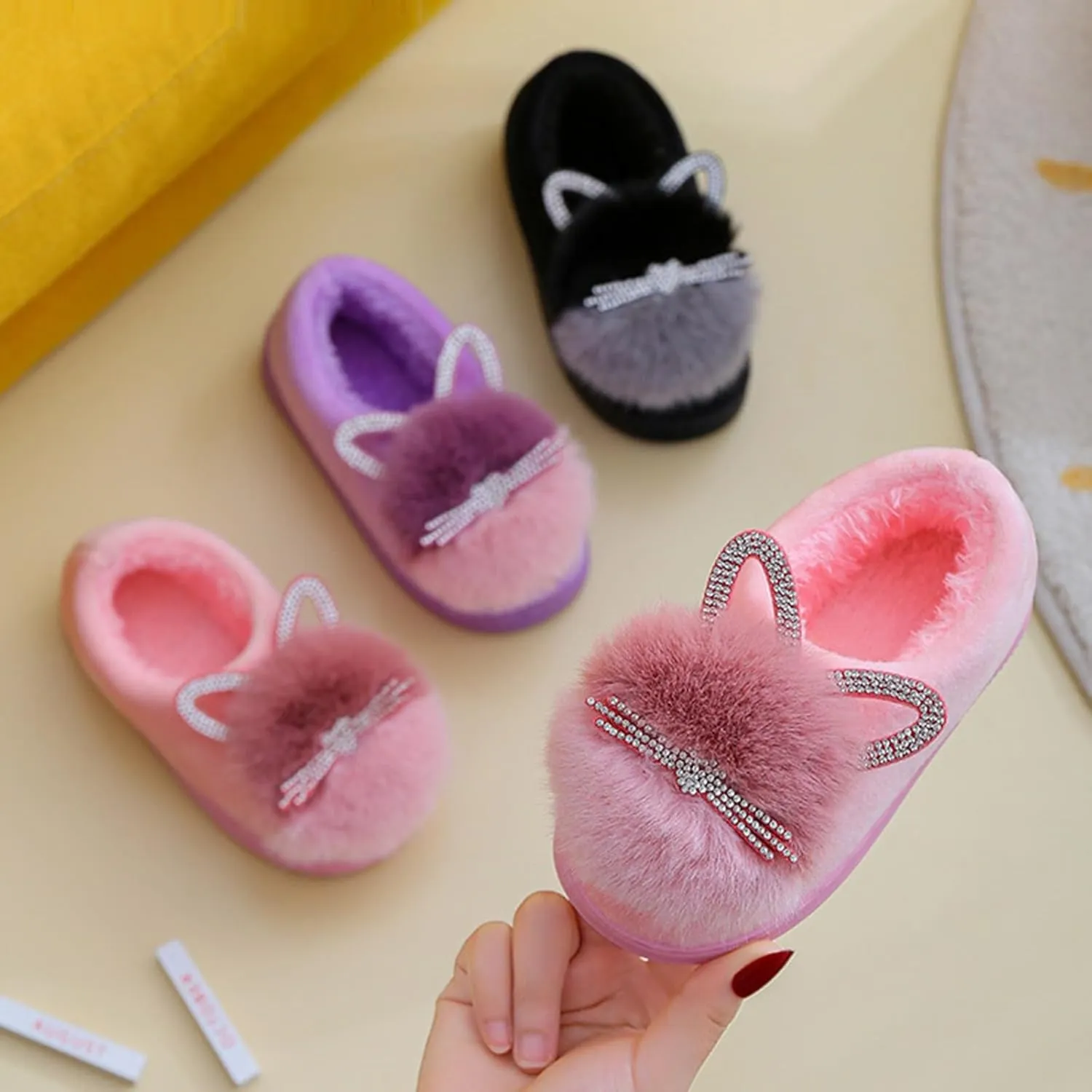 Boy Slippers Size 11 Kids Children's Boys Girls Fashion Shoes Plush Shoes Indoor Warm And Cute Gymnastic Flip Flops