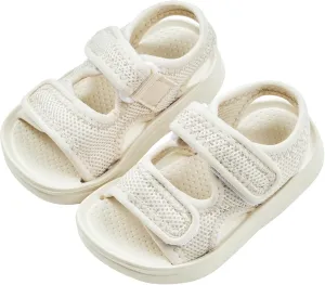 Boys Girls Summer Sandals Double Adjustable Strap Non-Slip Shoes Fashion Open Toe Footwear