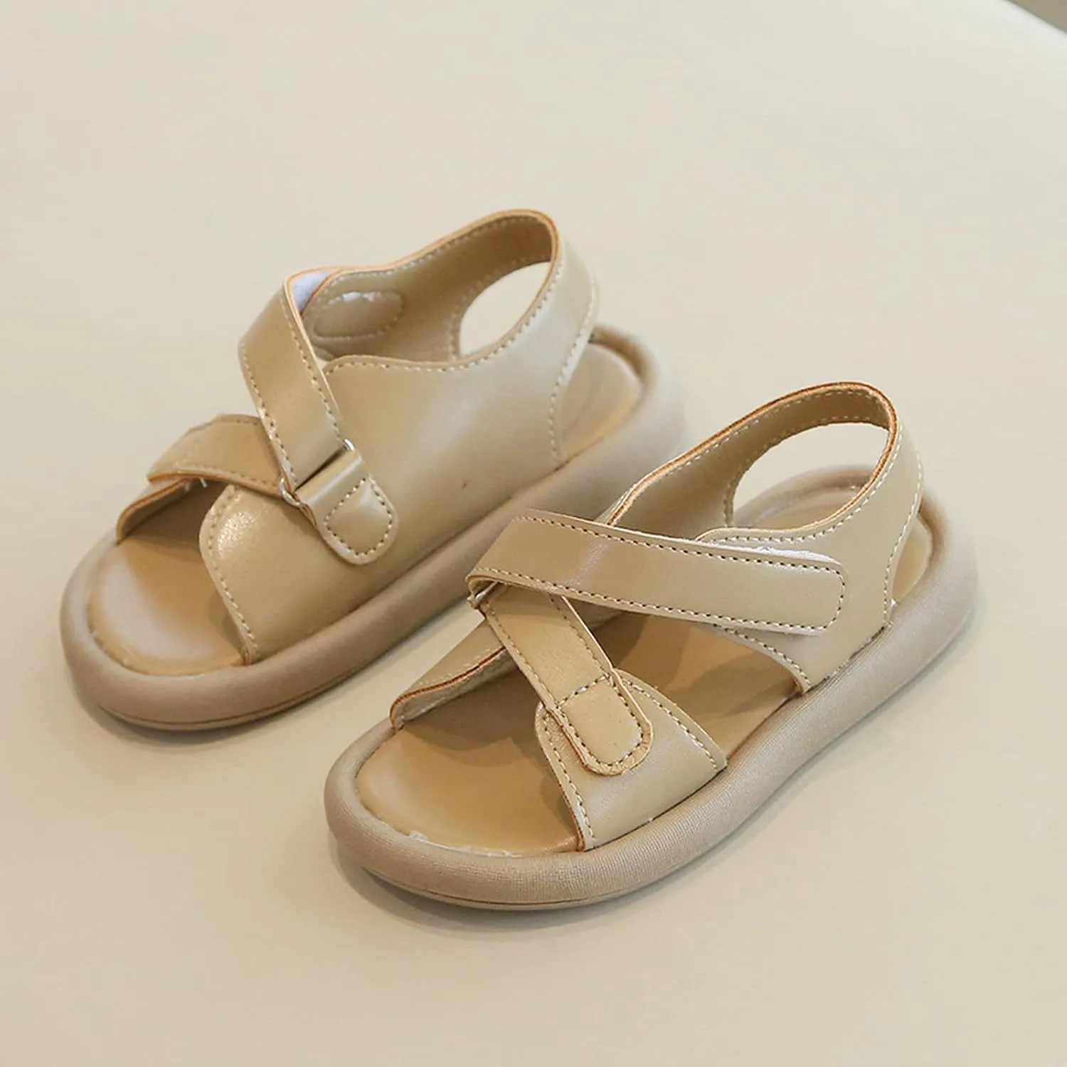 Boys' Sandals Summer Little Girls' Casual Beach Shoes Children's Fashion Open Toe Soft Sole Baby Big Kids Slides Girls