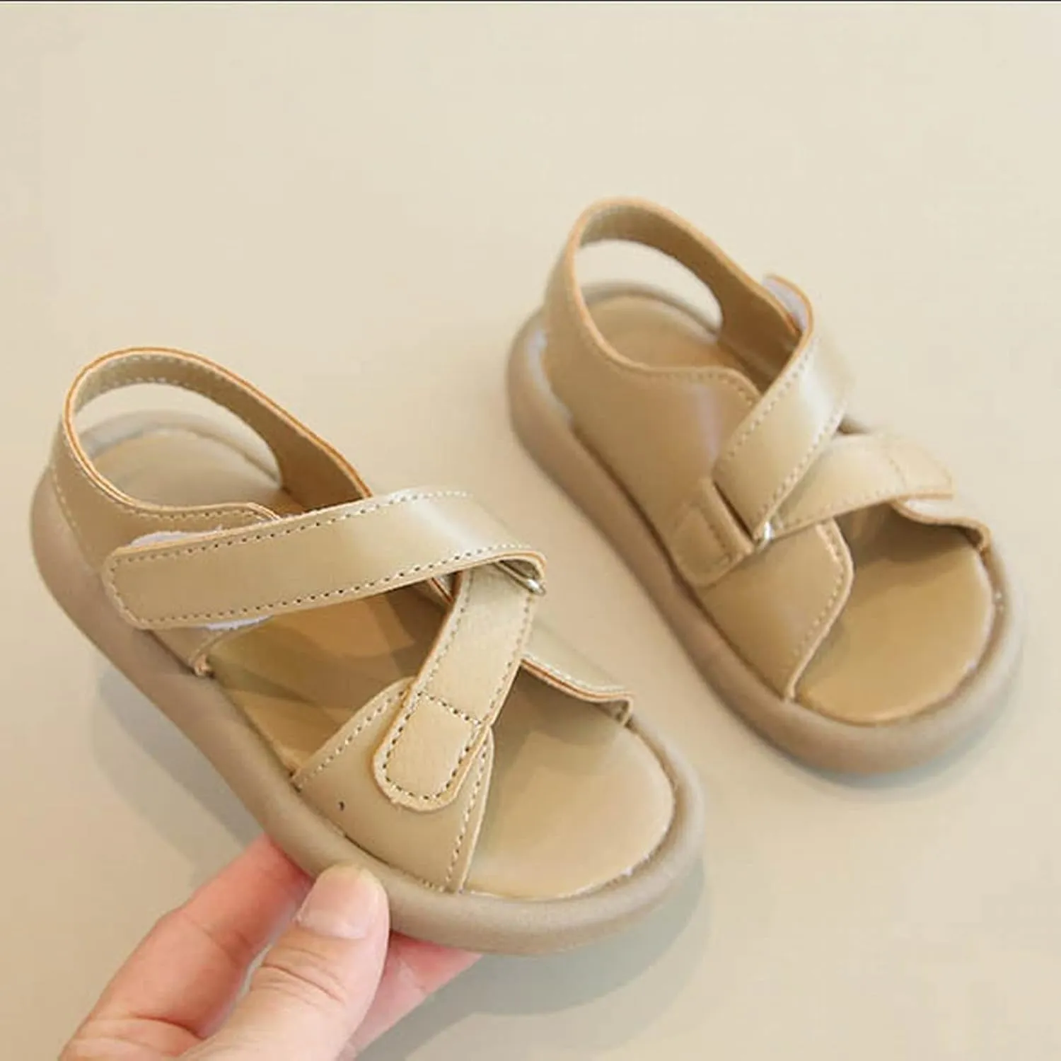 Boys' Sandals Summer Little Girls' Casual Beach Shoes Children's Fashion Open Toe Soft Sole Baby Big Kids Slides Girls