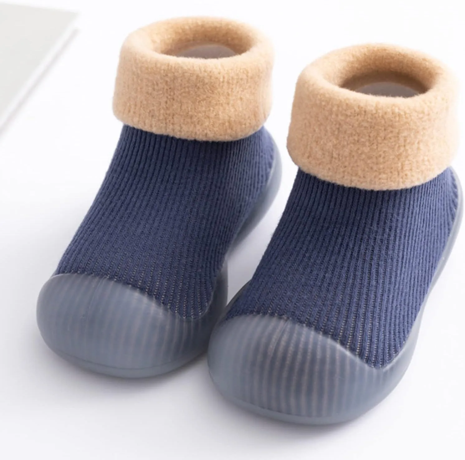 Boys Slippers Small Girls Socks Slipper Soft Baby Boys Rubber Shoes Sole Solid Toddler Kids Kid Slides Size 2
