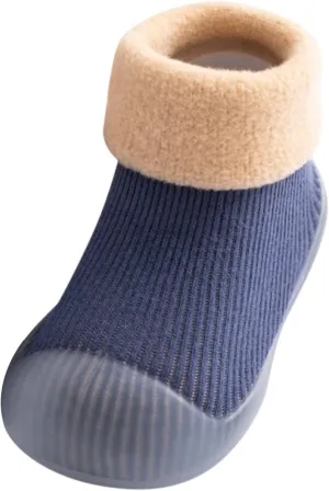 Boys Slippers Small Girls Socks Slipper Soft Baby Boys Rubber Shoes Sole Solid Toddler Kids Kid Slides Size 2