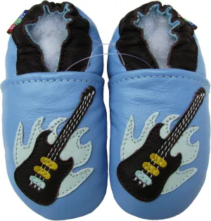 Carozoo Black Cat White S Unisex Baby Soft Sole Leather Shoes