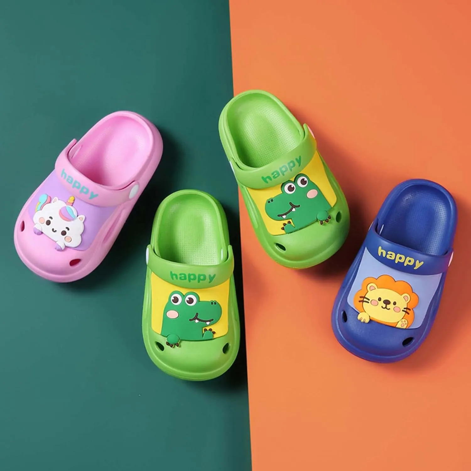 CERYTHRINA Toddler Kids Garden Clogs Shoes Cute Cartoon Summer Slippers Sandals for Boys Girls