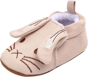 Children Sandals Infant Toddler Shoes Soft Sole Toddler Shoes 3D Little Ear Cartoon Embroidery Princess Shoes