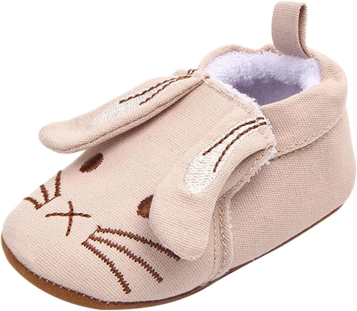 Children Sandals Infant Toddler Shoes Soft Sole Toddler Shoes 3D Little Ear Cartoon Embroidery Princess Shoes