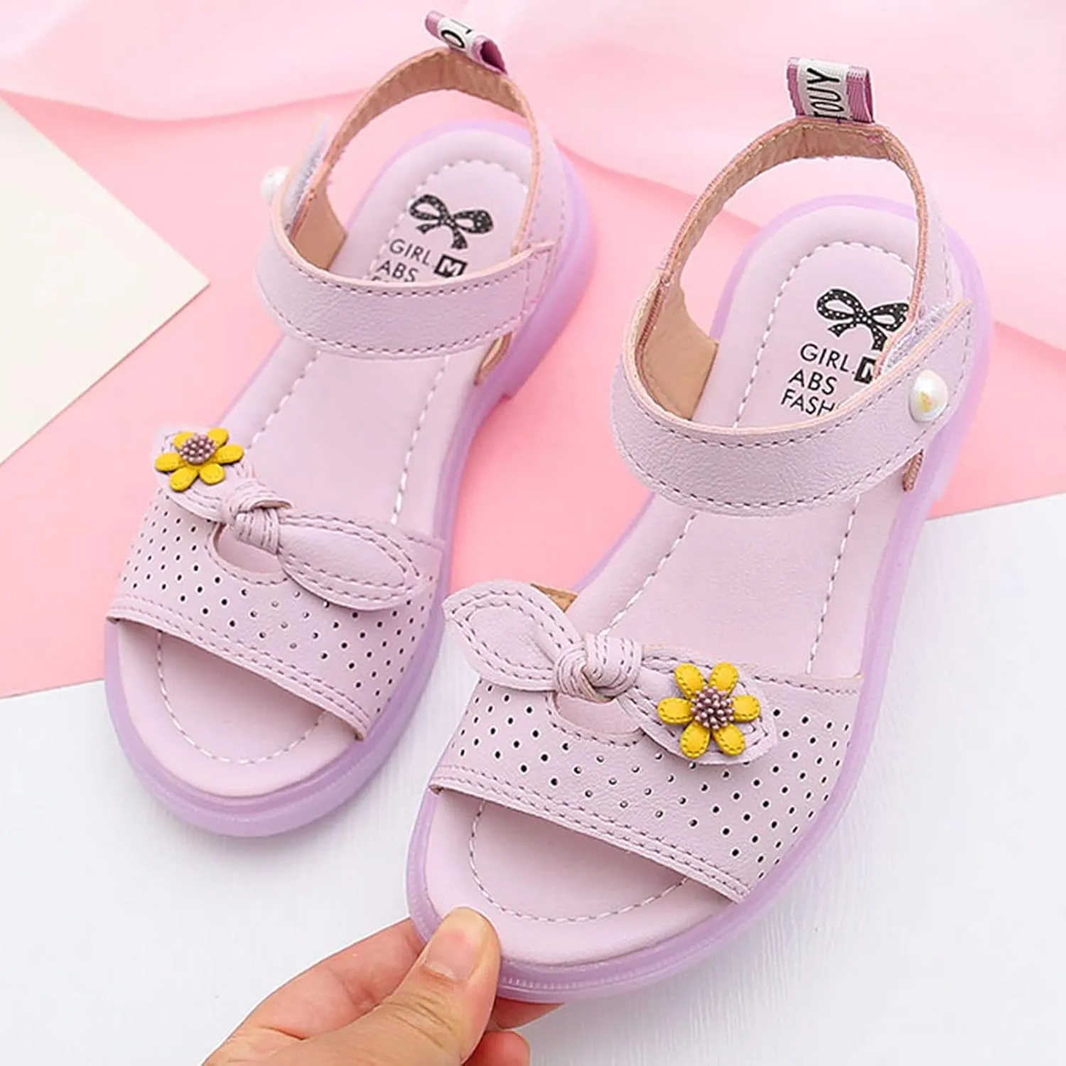 Children Shoes Fashion Flower Thick Sole Sandals Soft Sole Comfortable Princess Sandals Toddler Girl Sandal