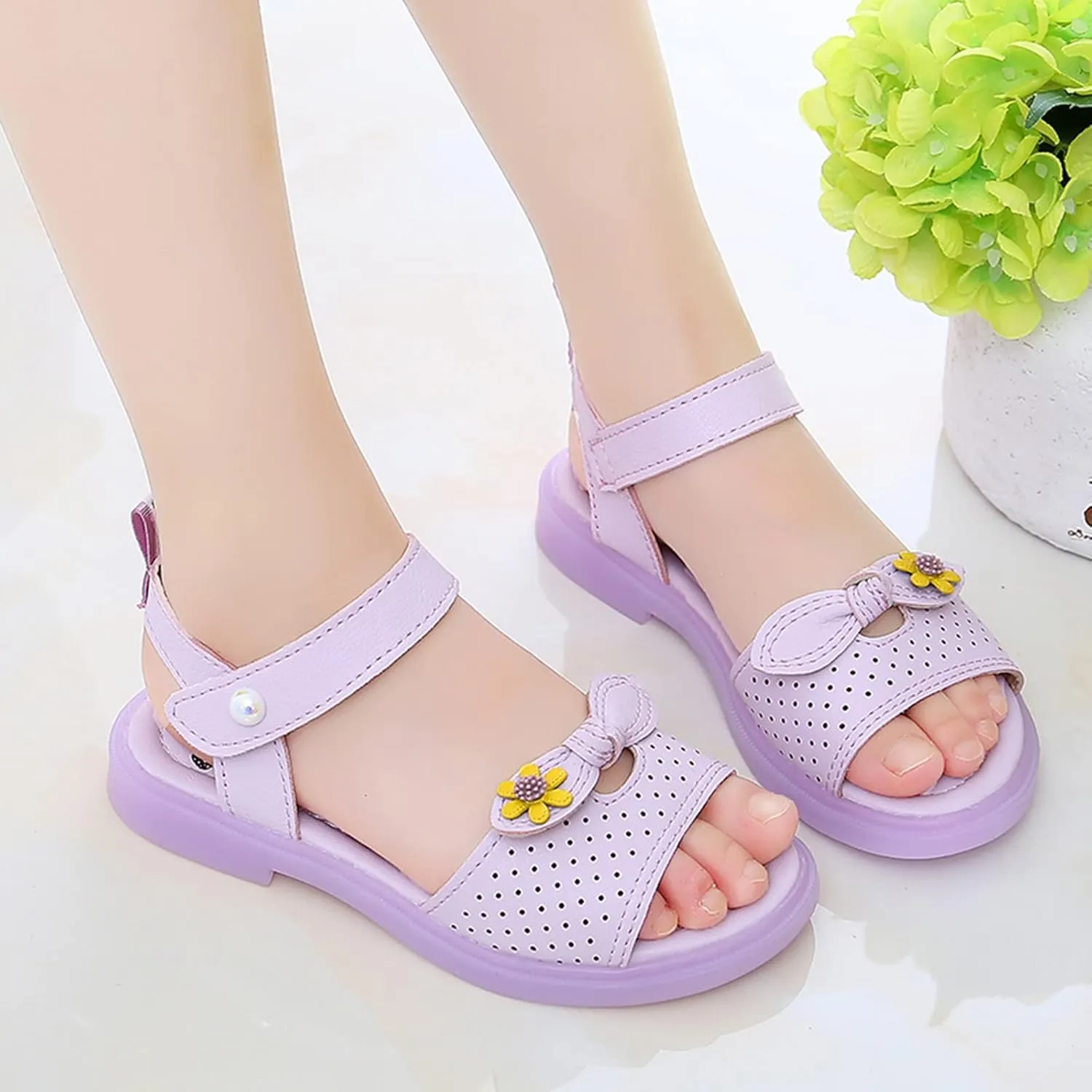 Children Shoes Fashion Flower Thick Sole Sandals Soft Sole Comfortable Princess Sandals Toddler Girl Sandal