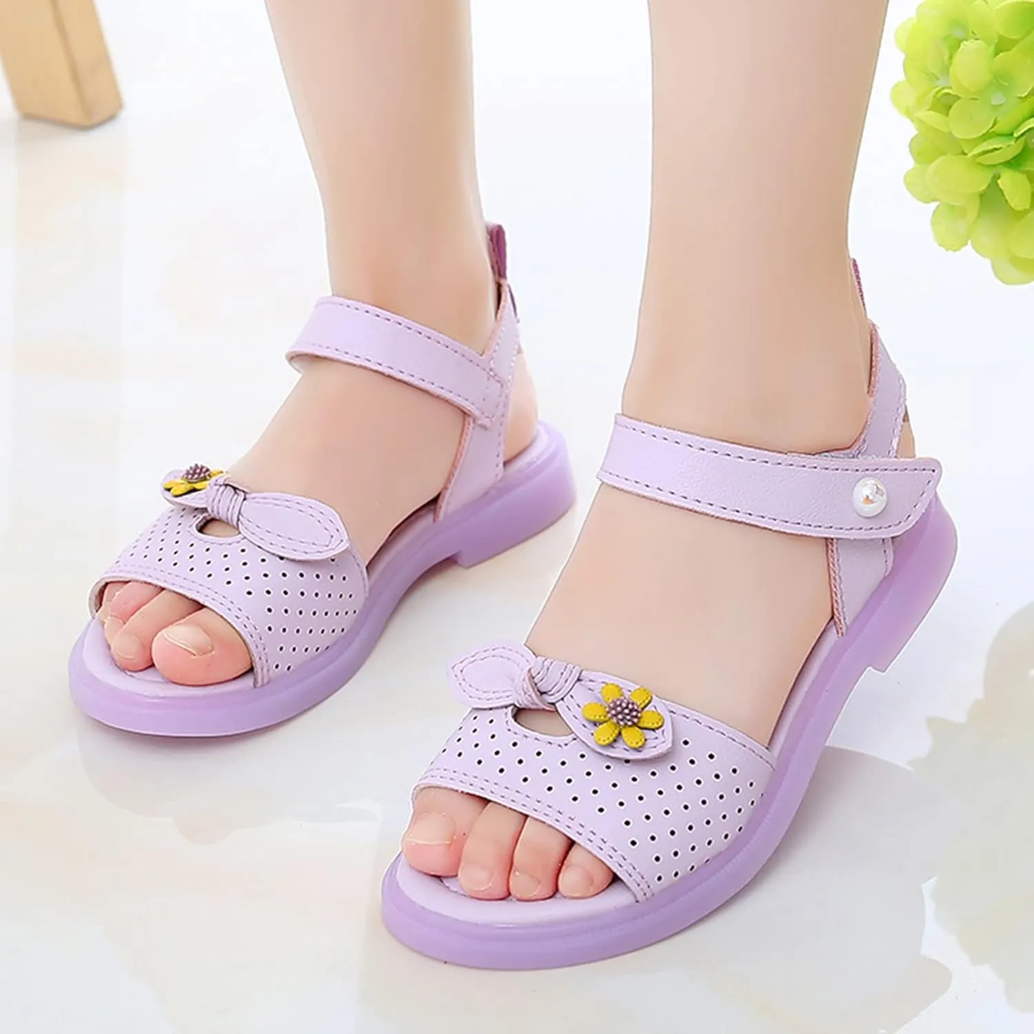 Children Shoes Fashion Flower Thick Sole Sandals Soft Sole Comfortable Princess Sandals Toddler Girl Sandal