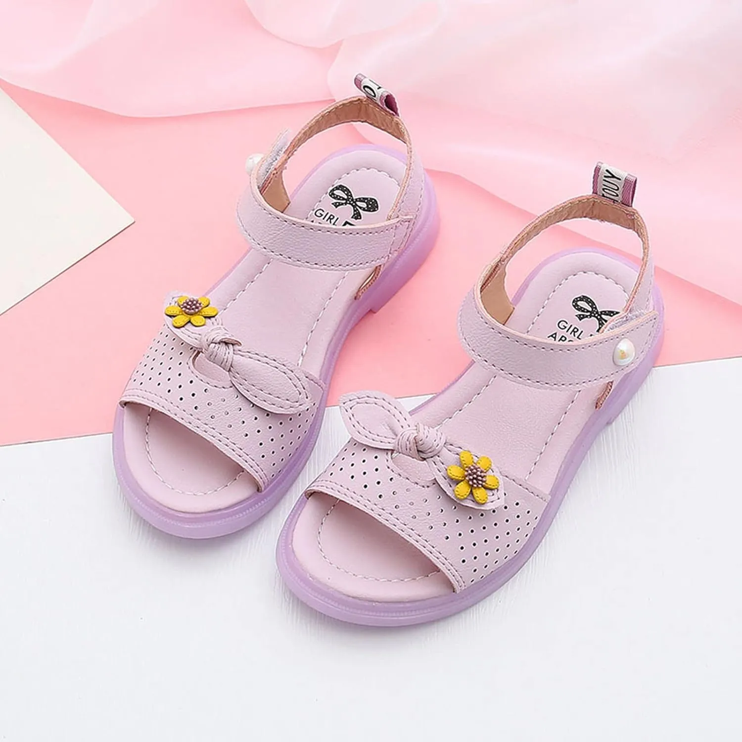 Children Shoes Fashion Flower Thick Sole Sandals Soft Sole Comfortable Princess Sandals Toddler Girl Sandal