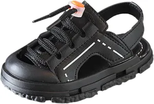 Children's Baotou Half Sandals Summer Anti Kick Boys' Beach Shoes Girls' Korean Soft Sole Walking Toddler Dress Sandals
