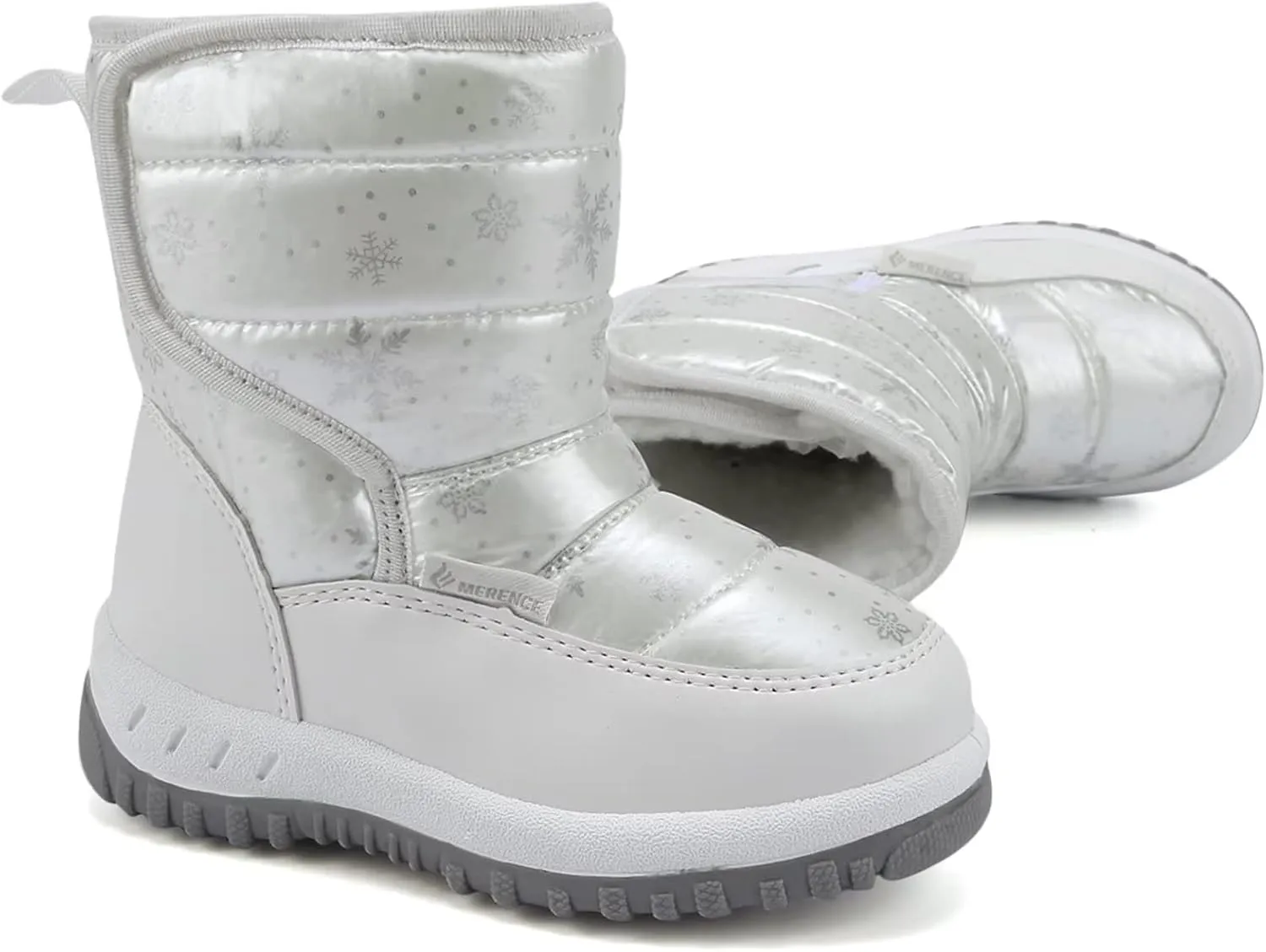 CIOR Winter Snow Boots for Boy and Girl Outdoor Waterproof with Fur Lined(Toddler/Little Kids)