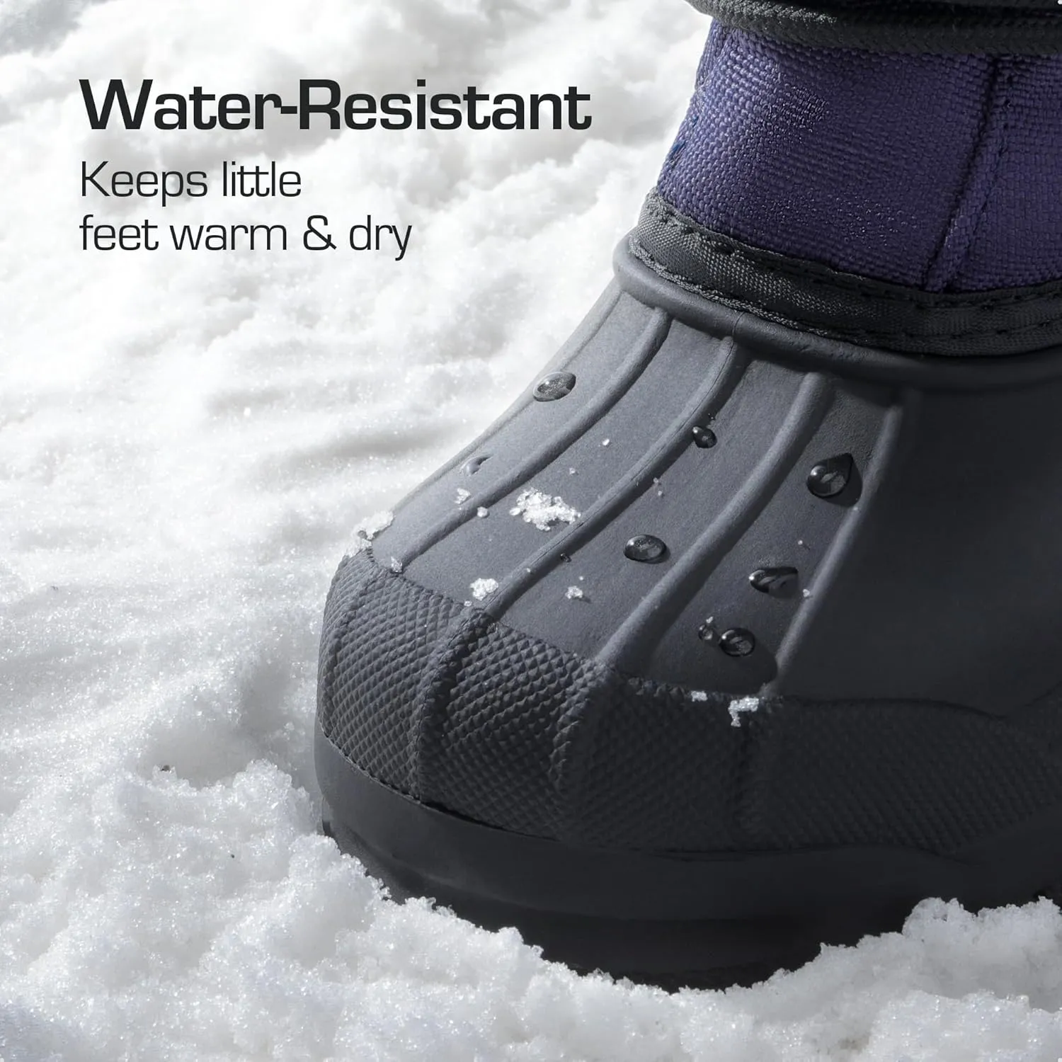 DREAM PAIRS Boys & Girls Waterproof Winter Snow Boots for Little Kid/Big Kid
