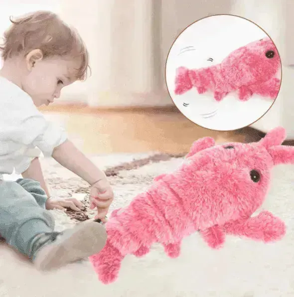 Electric Jumping Shrimp USB Charging Simulation Lobster Funny  Pets Toy