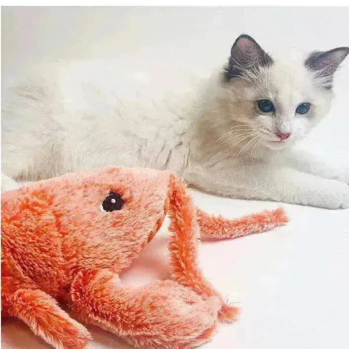 Electric Jumping Shrimp USB Charging Simulation Lobster Funny  Pets Toy