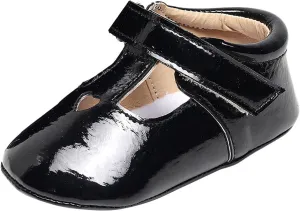 EnJoCho Infant Toddler Shoes Soft Sole Non Slip Toddler Floor Shoes Love Breathable Sandals Toddler Princess Shoes (Black, 0Months)