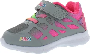 Fila Superstride 2 Strap Baby Girls Shoes Size 4, Color: Grey
