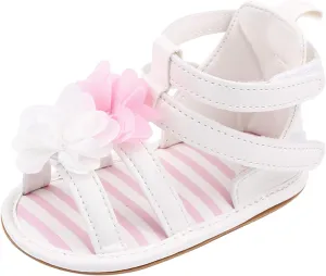 Flat Shoes Sole Sandals Rubber Walking Summer Baby Girls Soft Non-Slip Boys Baby Shoes Huarache X